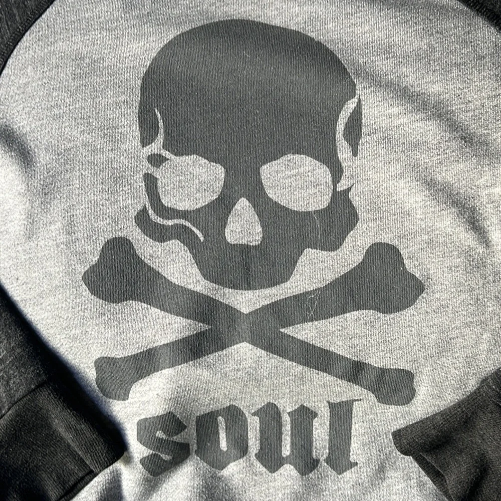 Soul cycle grey sweatsuit crew neck with elastic ankle jogger - Picture 3 of 10